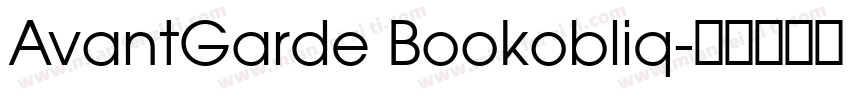 AvantGarde Bookobliq字体转换